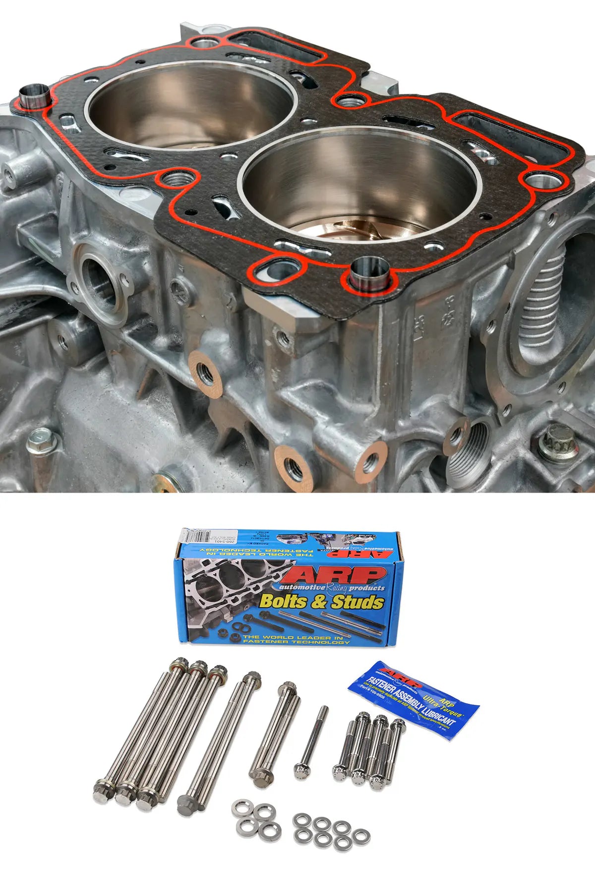 IAG 1150 High Compression 2.5L Subaru Closed Deck Short Block (02-14 WRX, 04-21 STI, 05-09 LGT, 04-13 FXT) 1150 BHP