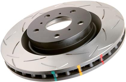 DBA 4000 Series T3 Slotted Front Rotor Subaru STI 04-17 / WRX 08-14 w/ Brembo | 4654S-10