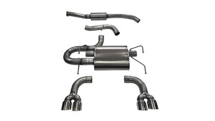 Corsa Polished OR Black Sport Cat Back Exhaust Subaru STI Hatchback Manual 2008-2014
