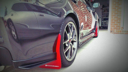 Rally Armor RED Mud Flap White Logo Subaru WRX / STI Sedan 2015-2021